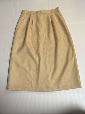 Only Soft Tan Midi Pencil Skirt